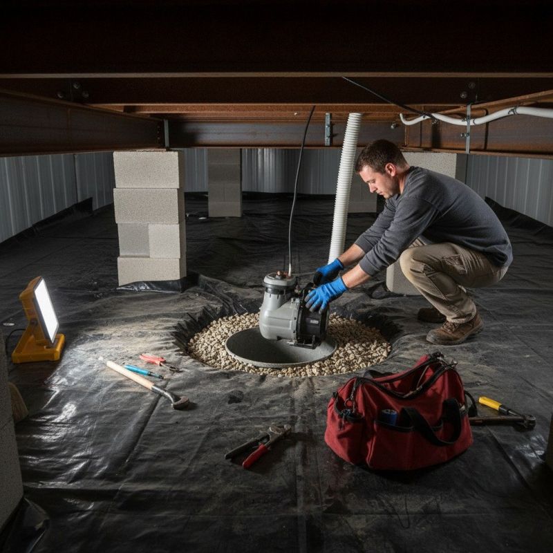 Basement Drainage Installation in Des Moines, IA