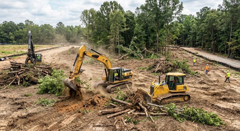 Commercial Land Preparation in Houston, TX