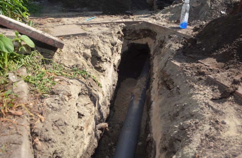 Drainage Trench Installation in Houston, TX