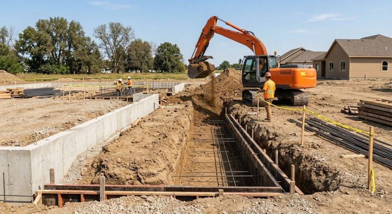 Footer Excavation in Houston, TX