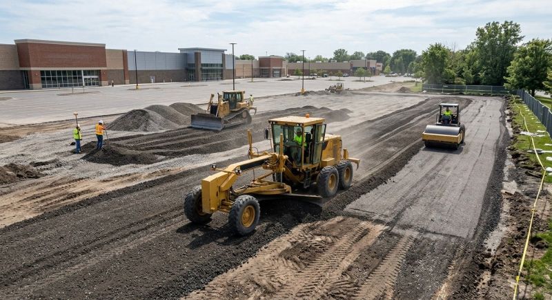 Parking Lot Excavation in Gainesville, GA