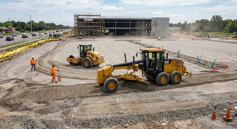 Parking Lot Excavation in Woodstock, GA