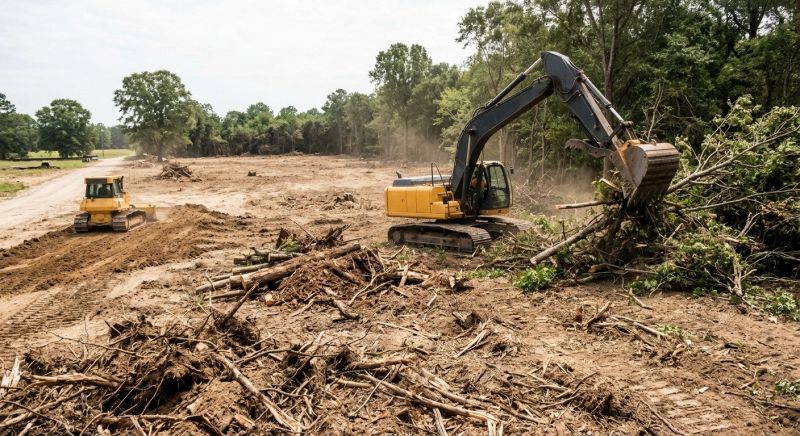 Parking Lot Land Clearing in Houston, TX