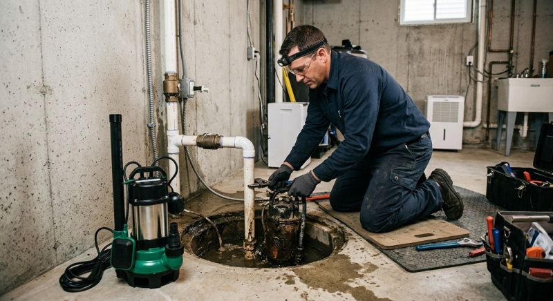 Sump Pump Installation in Des Moines, IA